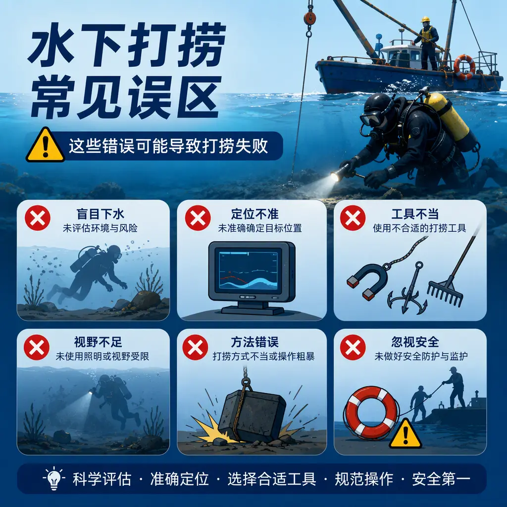 深耕水下打捞，兼顾民用失物与工程潜水作业定边